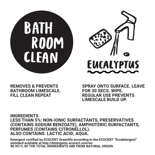 Bathroom cleaning spray